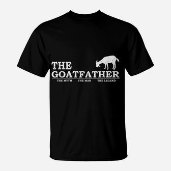 Men's Goat Father Pet Lover Father's Day Gift Tee T-Shirt | Crazezy AU