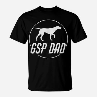 Mens Gsp Dad German Shorthaired Pointer Father Dog Lover T-Shirt | Crazezy