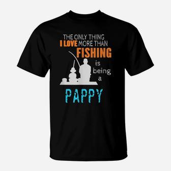 Mens More Than Love Fishing Pappy Special Grandpa T-Shirt | Crazezy