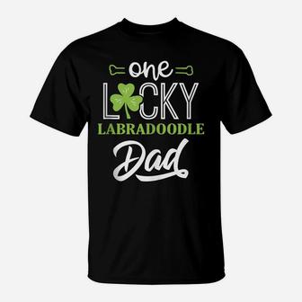 Mens One Lucky Labradoodle Dog Dad Shirt St Patricks Day T-Shirt | Crazezy CA