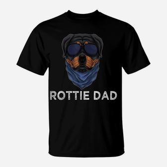 Mens Rottie Dad Rottweiler Dog Puppy Father For Men Grandpa Dad T-Shirt | Crazezy AU