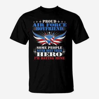 Mens Some Never Meet Their Hero - Proud Air Force Boyfriend Gift T-Shirt | Crazezy CA