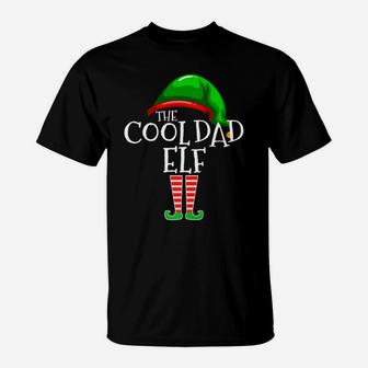 Mens The Cool Dad Elf Family Matching Group Christmas Gift Daddy T-Shirt | Crazezy DE