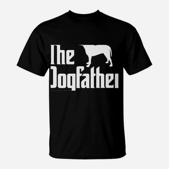 Mens The Dogfather, Pitbull Dog Dad, Best Dog Daddy Ever Sweatshirt T-Shirt | Crazezy