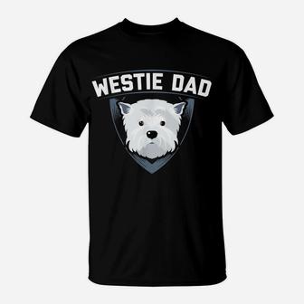 Mens Westie Dad Dog Owner West Highland White Terrier T-Shirt | Crazezy DE