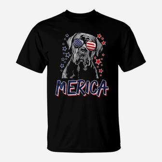 Merica Cane Corso Dog 4Th Of July Usa Gift T-Shirt - Monsterry