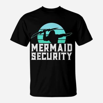 Mermaid Security Shirt Mens Boys Swim Team Gift Swimmer T-Shirt | Crazezy AU