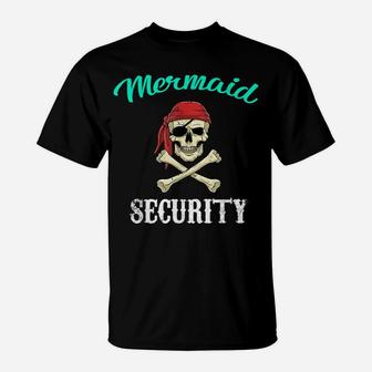 Mermaid Security Shirt Pirate Merman Funny Swimmer Party T-Shirt | Crazezy DE