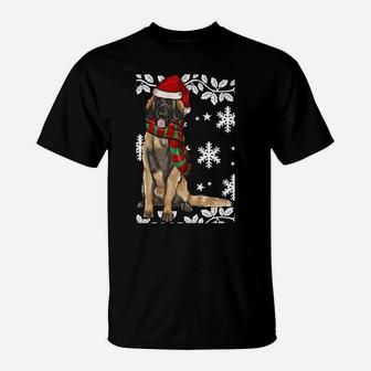 Merry Christmas Ornament Leonberger Xmas Santa Sweatshirt T-Shirt | Crazezy UK