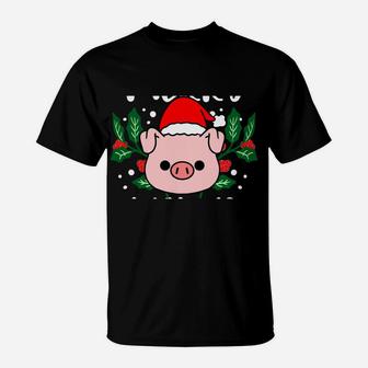 Merry Pigmas Christmas Pig T-Shirt | Crazezy