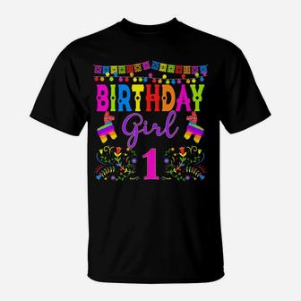 Mexican Birthday Party Matching Family Group 1St 3Rd Fiesta T-Shirt | Crazezy UK