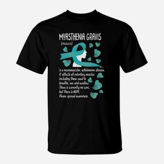Mg Awareness Myasthenia Gravis Neuromuscular Disease Family T-Shirt | Crazezy UK