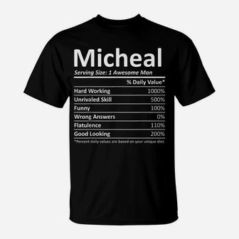 Micheal Nutrition Funny Birthday Personalized Name Gift Idea T-Shirt | Crazezy UK