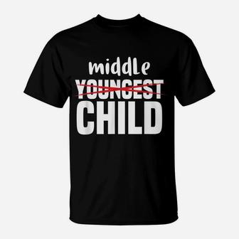 Middle Children Gift Funny Siblings Brother Sister - Matter T-Shirt | Crazezy UK