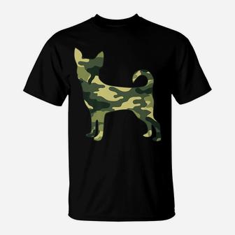 Military Chihuahua Camo Men Print Us Dog Pup Veteran Gift T-Shirt | Crazezy