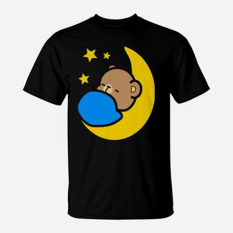 Milk Mocha Bear Heavenly Sleep Moon Stars Valentines Him Shirt T-Shirt - Monsterry AU