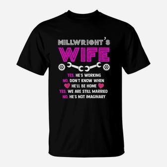 Millwright Wife T-Shirt | Crazezy