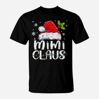 Mimi Claus Shirt Christmas Pajama Family Matching Xmas T-Shirt | Crazezy