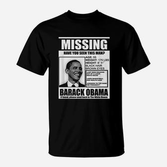 Missing Obama Party T-Shirt | Crazezy DE