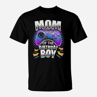 Mom Of The Birthday Boy Matching Video Gamer Birthday Party T-Shirt | Crazezy AU