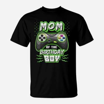 Mom Of The Birthday Boy Matching Video Gamer Birthday Party T-Shirt | Crazezy UK