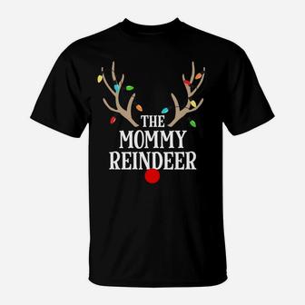 Mommy Reindeer Matching Family Christmas Pajamas Group Photo Sweatshirt T-Shirt | Crazezy CA