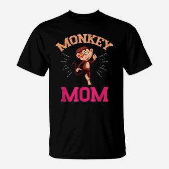 Monkey Mom Mothers Day Best Mama Ever Animal Ape Lover T-Shirt | Crazezy