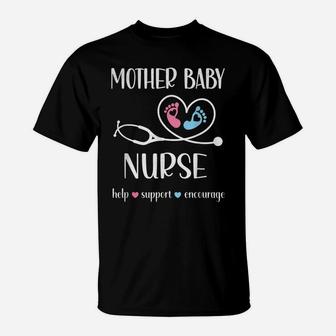 Mother Baby Nurse Appreciation | Postpartum Nursing Student T-Shirt | Crazezy