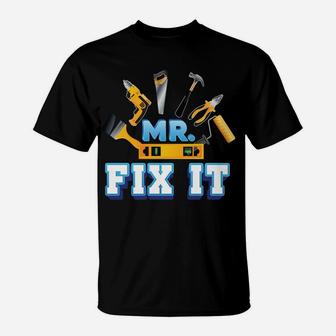 Mr Fix It Break Matching Son & Father Day Dad Papa Daddy Sweatshirt T-Shirt | Crazezy UK