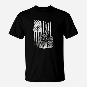 Mushroom American Usa Flag T-Shirt | Crazezy