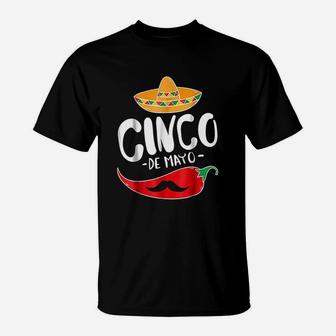 Mustache Cinco De Mayo T-Shirt | Crazezy
