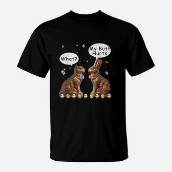 My But Hurts Chocolate Bunny Easter Funny T-Shirt | Crazezy UK