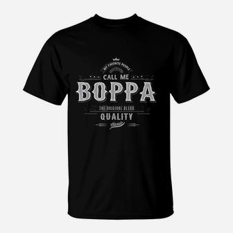 My Favorite People Call Me Boppa Grandpa T-Shirt | Crazezy