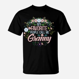 My Favorite People Call Me Granny, Xmas Momgrandma Sweatshirt T-Shirt | Crazezy AU