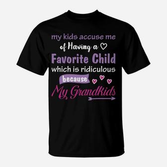My Grandkids Are My Favorite Funny Tees For Grandma Mother's T-Shirt | Crazezy UK