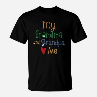 My Grandpa And Grandma Loves Me Grandparent T-Shirt | Crazezy CA