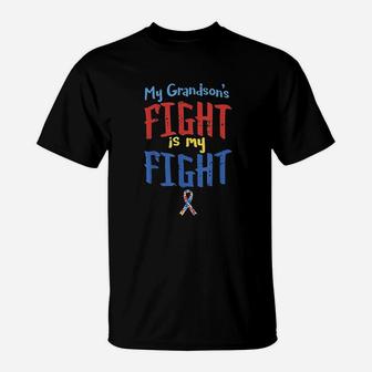 My Grandson's Fight Is My Fight T-Shirt | Crazezy AU