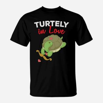 My Turtle Is My Valentine Sea Turtles Cupid Valentines Day T-Shirt - Monsterry UK