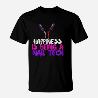 Nail Tech For A Cosmetologist Nail Artist T-Shirt - Thegiftio