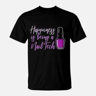 Nail Tech For A Cosmetologist Nail T-Shirt - Thegiftio