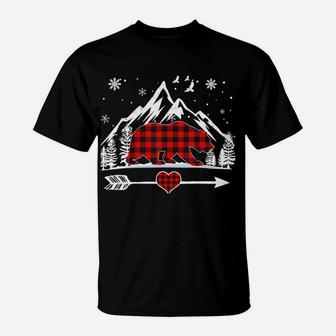 Nana Bear Christmas Pajama Red Plaid Buffalo Family Gift Sweatshirt T-Shirt | Crazezy AU