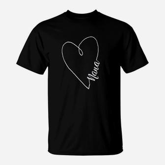 Nana Heart Light Mother Day T-Shirt | Crazezy CA