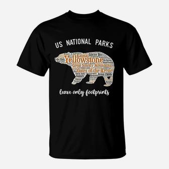 National Park Listing All National Parks T-Shirt - Thegiftio UK