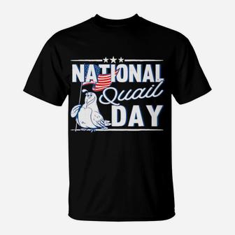 National Quail Usa Day 4Th Of July T-Shirt - Monsterry