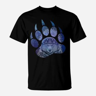 Native American Bear Claw Spirit Animal Totem Design T-Shirt | Crazezy