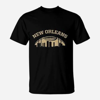 New Orleans Skyline New Orleans Football T-Shirt - Thegiftio UK