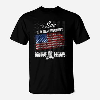 New Recruit Shirt - My Son Joined The US Military T-Shirt | Crazezy UK