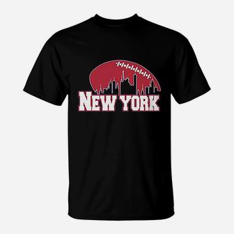 New York Football Skyline T-Shirt - Thegiftio UK