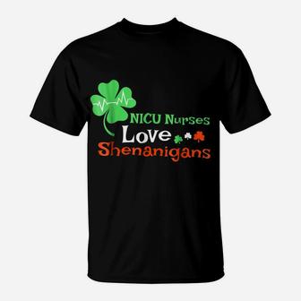 Nicu Nurses Shenanigans St Patrick Day Emergency Room Shirt T-Shirt | Crazezy AU