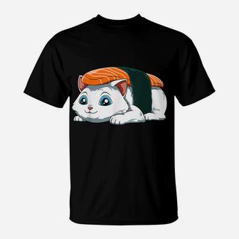 Nigiri Cat Sushi Chefs Cat Sushi Lovers Sushi Cats T-Shirt | Crazezy UK